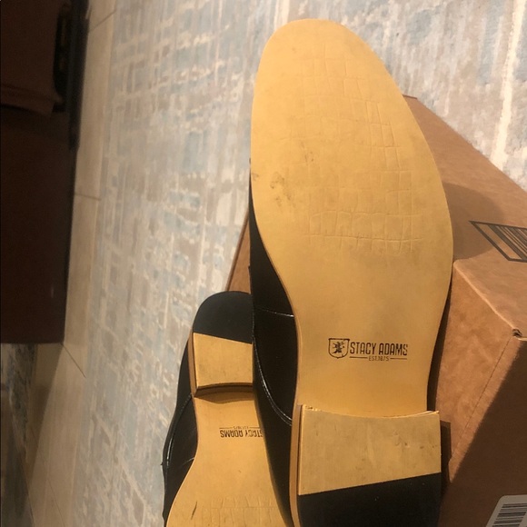Stacy Adams Black Leather Derbys